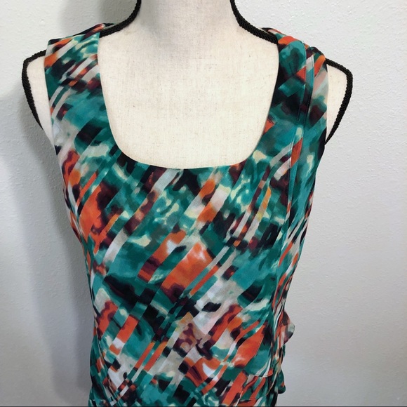 Calvin Klein-Multicolored sleeveless layered top M - Picture 2 of 8